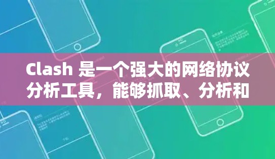 Clash 是一个强大的网络协议分析工具,能够抓取、分析和生成各种网络协议的数据包。以下是 Clash 的使用方法总结,帮助您快速熟悉并有效使用该工具 Clash 是一个强大的网络协议分析工具,能够抓取、分析和生成各种网络协议的数据包。以下是 Clash 的使用方法总结,帮助您快速熟悉并有效使用该工具